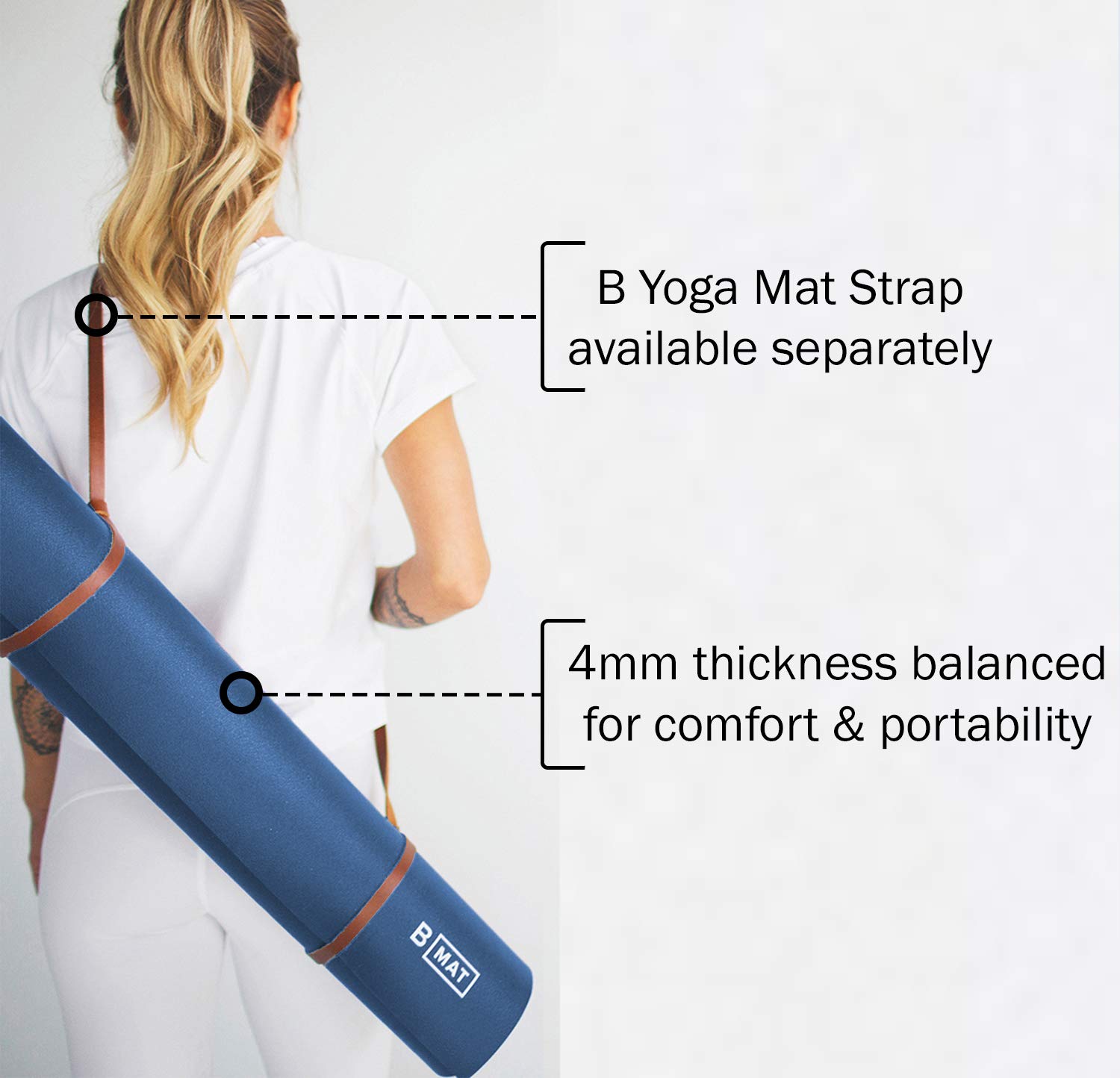 Amazon | (85.0 Inches, Deep Blue) - B Mat Everyday | B YOGA | マット
